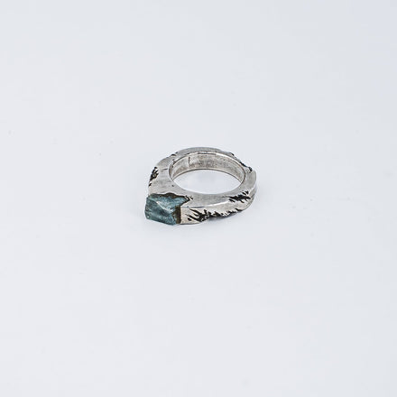 Minimalist Blue Tourmaline Ring