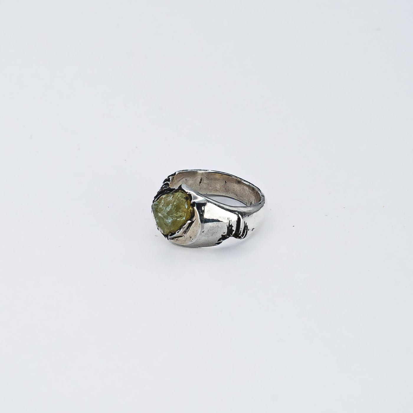 Signet Blue Tourmaline Ring