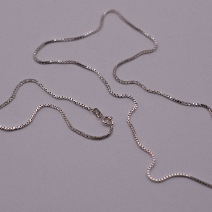 Box Chain Set — handmade .925 sterling silver chain and bracelet set