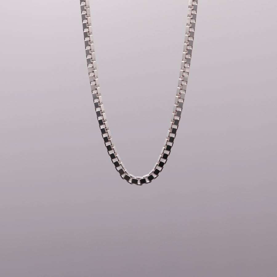 Chunky Box Chain — handmade .925 sterling silver chain
