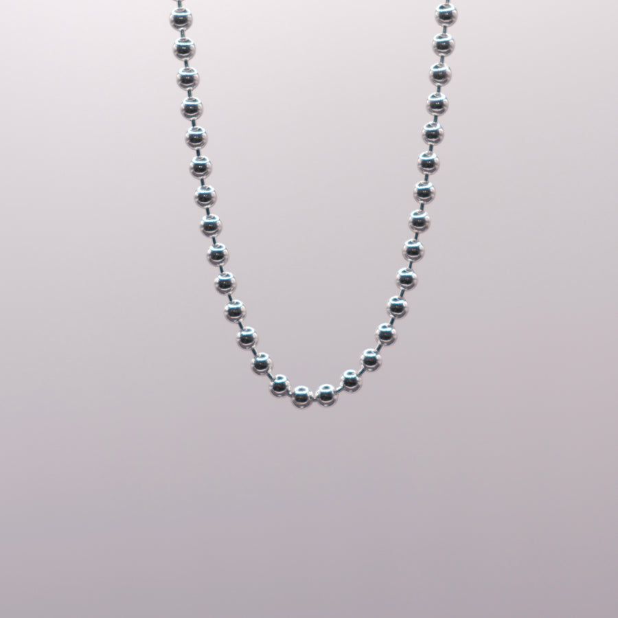 Bead Chain — handmade .925 sterling silver chain