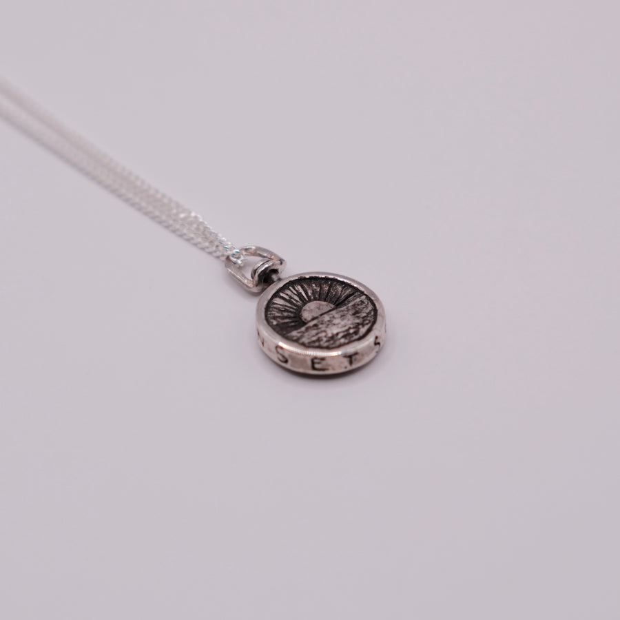 Sol & Luna Pendant — handmade .925 sterling silver pendant