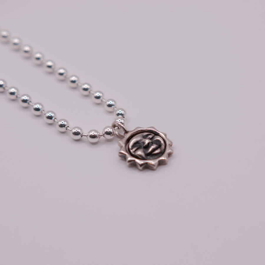 Rotating Sun Pendant — handmade .925 sterling silver pendant