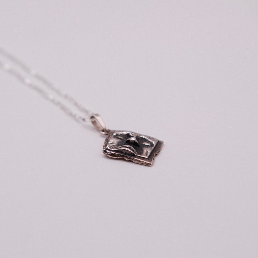 Face Pendant — handmade .925 sterling silver pendant