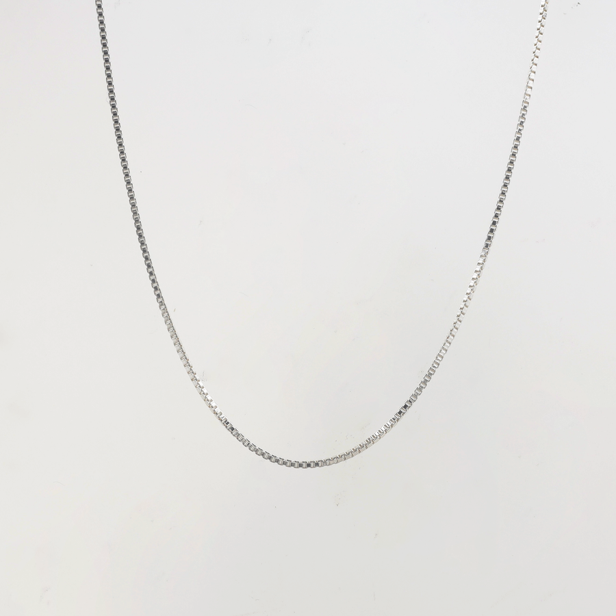 Box Chain — handmade .925 sterling silver chain